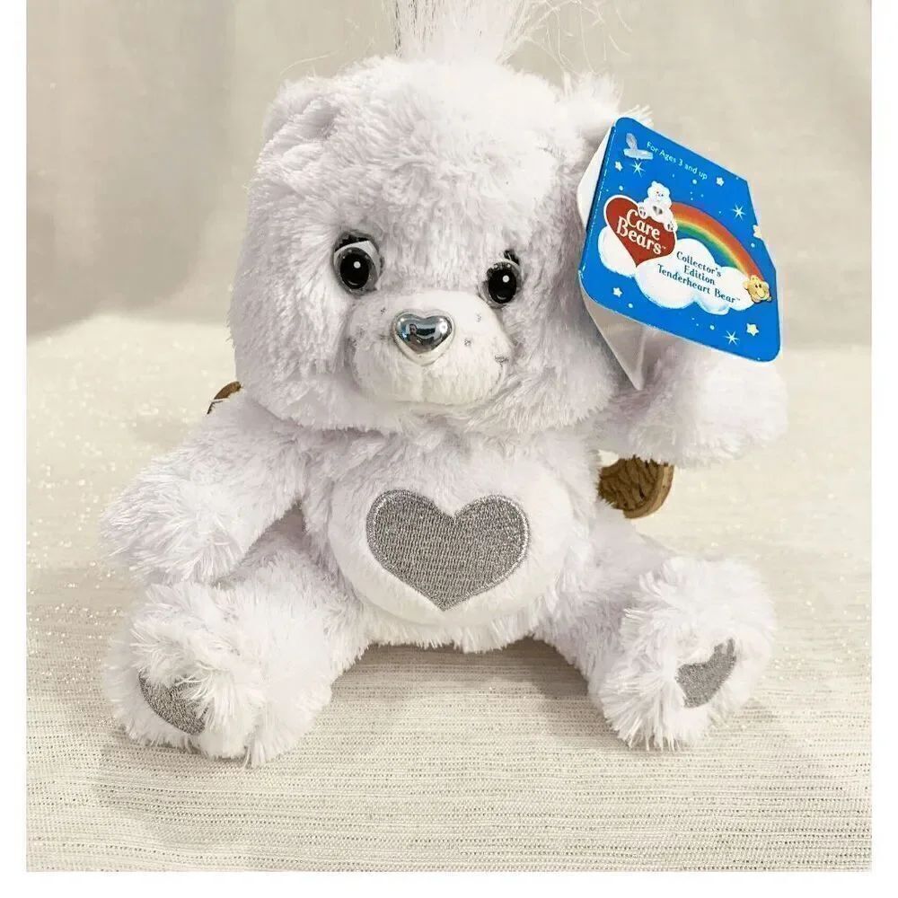 NWT Vtg 2008 Care Bears 7” Tenderheart Plush Stuffed Animal